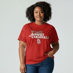 Womens G-III Sports St. Louis Cardinals Graphic Short Sleeve T-Shirt Red 2XL